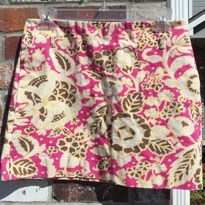 J. Crew skirt with floral print with pockets!